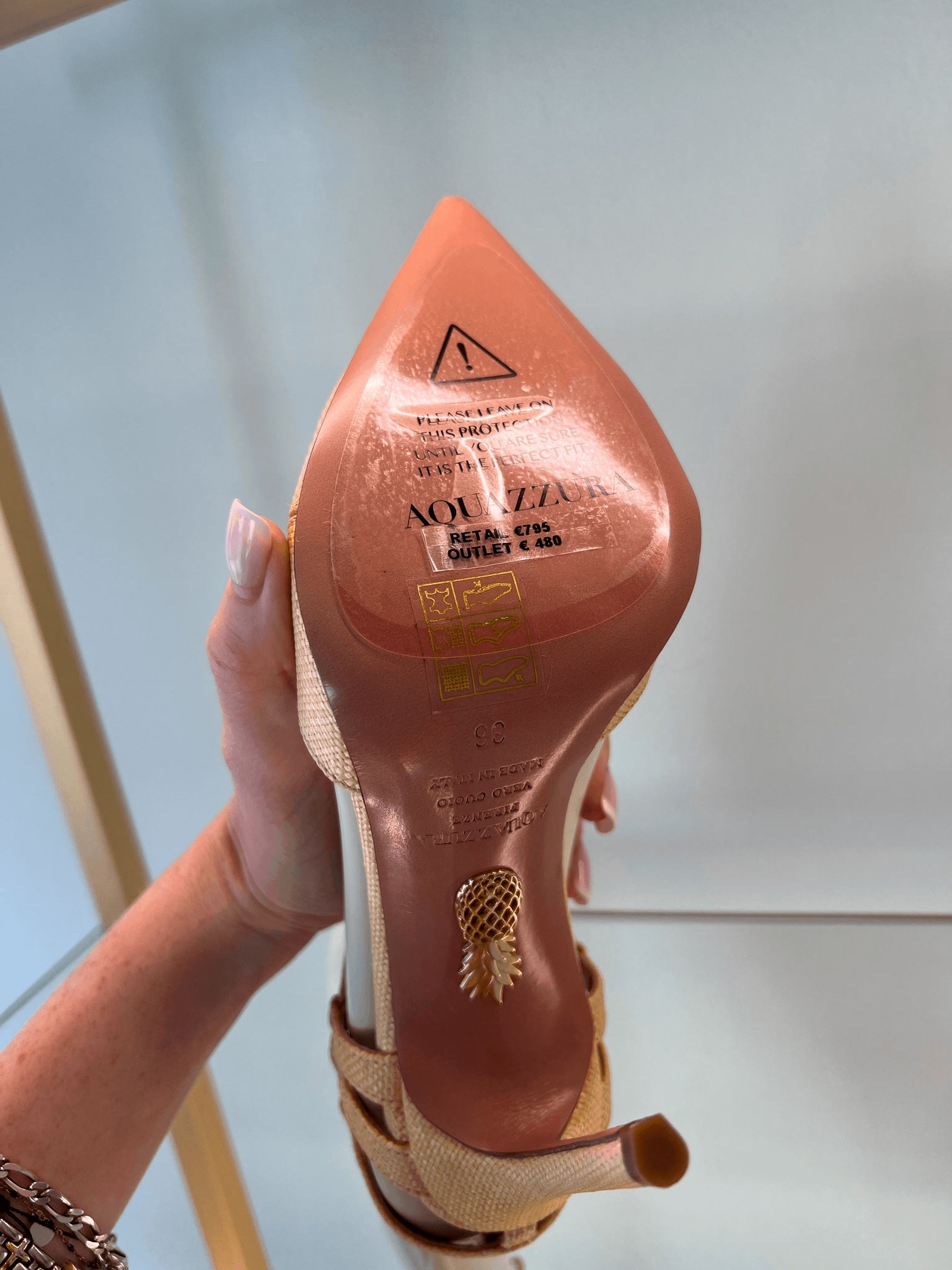 Aquazzura Beige HeelsAquazzura