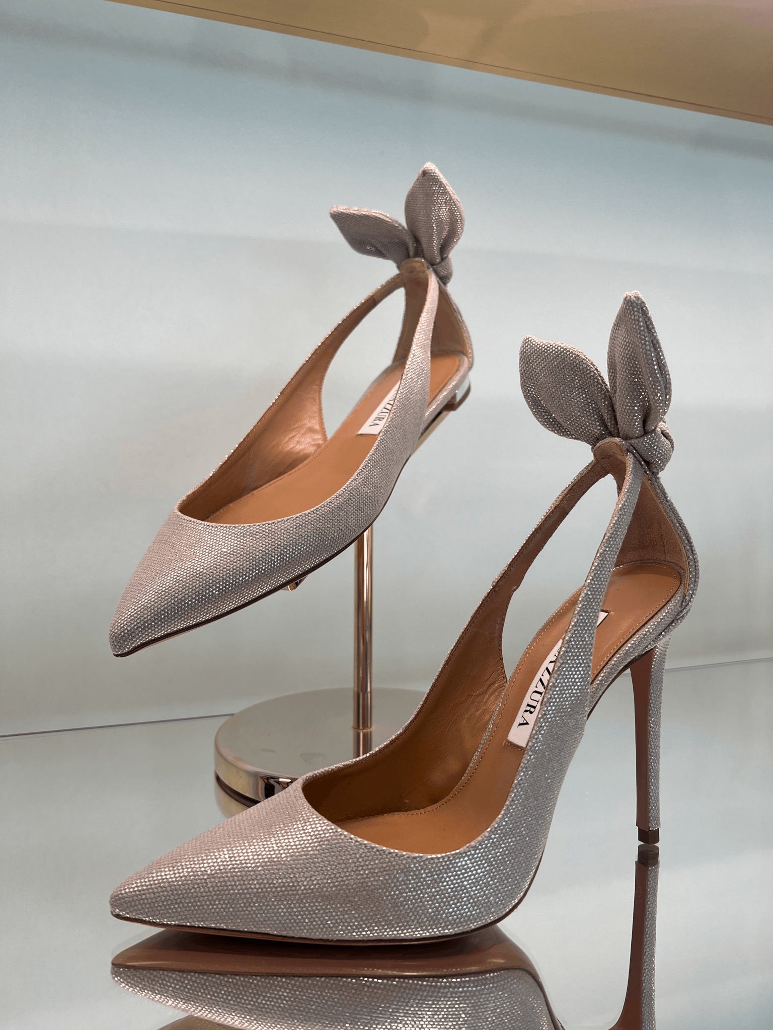 Aquazzura Grey FlatsAquazzura