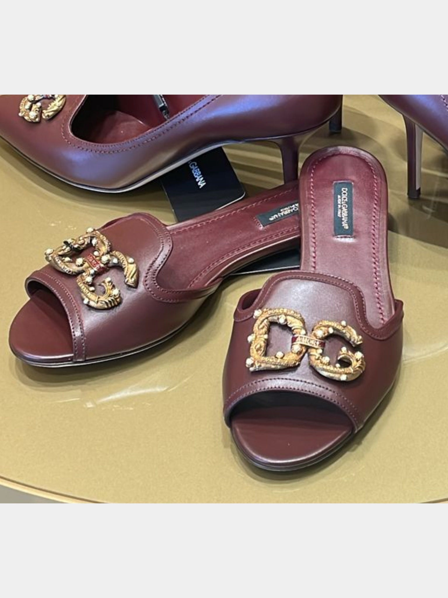 Dolce & Gabbana Ciabatta Flat Vit. Morbido+DG ADolce & Gabbana