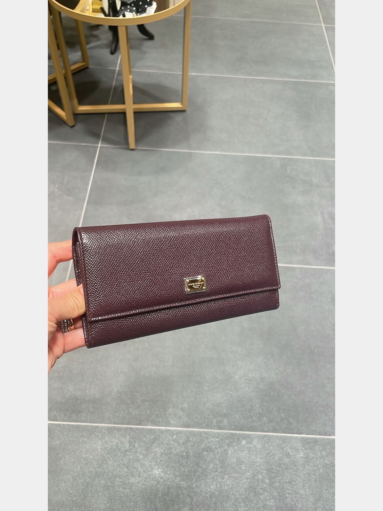 Dolce & Gabbana Damski Portfel WINE Continental WalletDolce & Gabbana