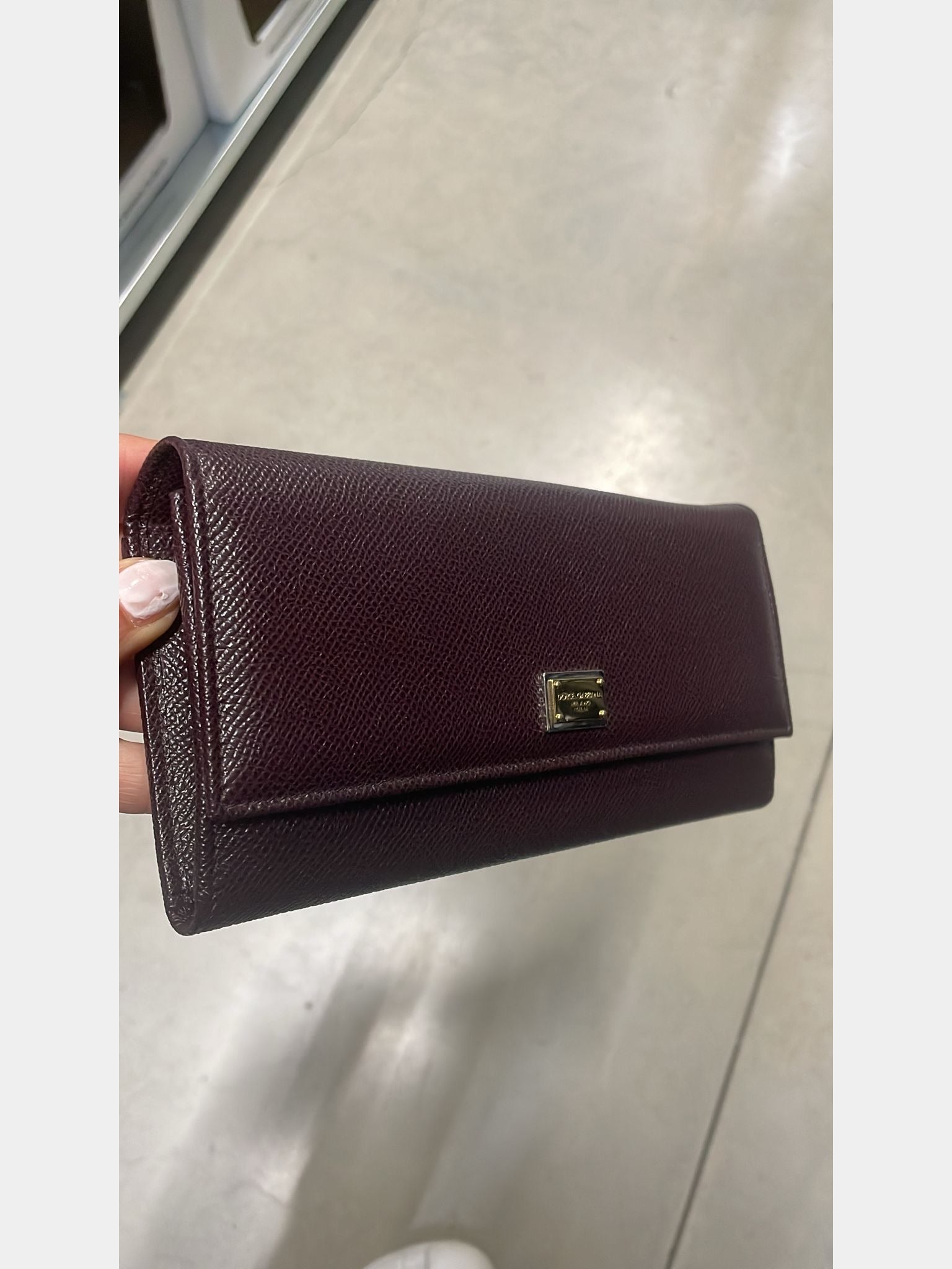 Dolce & Gabbana Damski Portfel WINE Continental WalletDolce & Gabbana