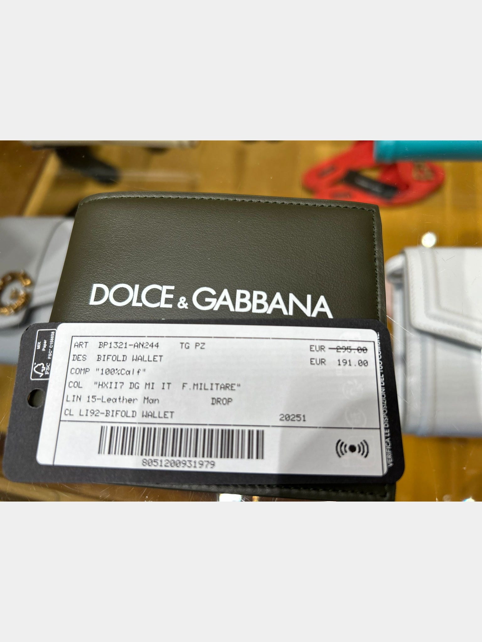 Dolce & Gabbana Portfel Damski Bifold WojskowyDolce & Gabbana