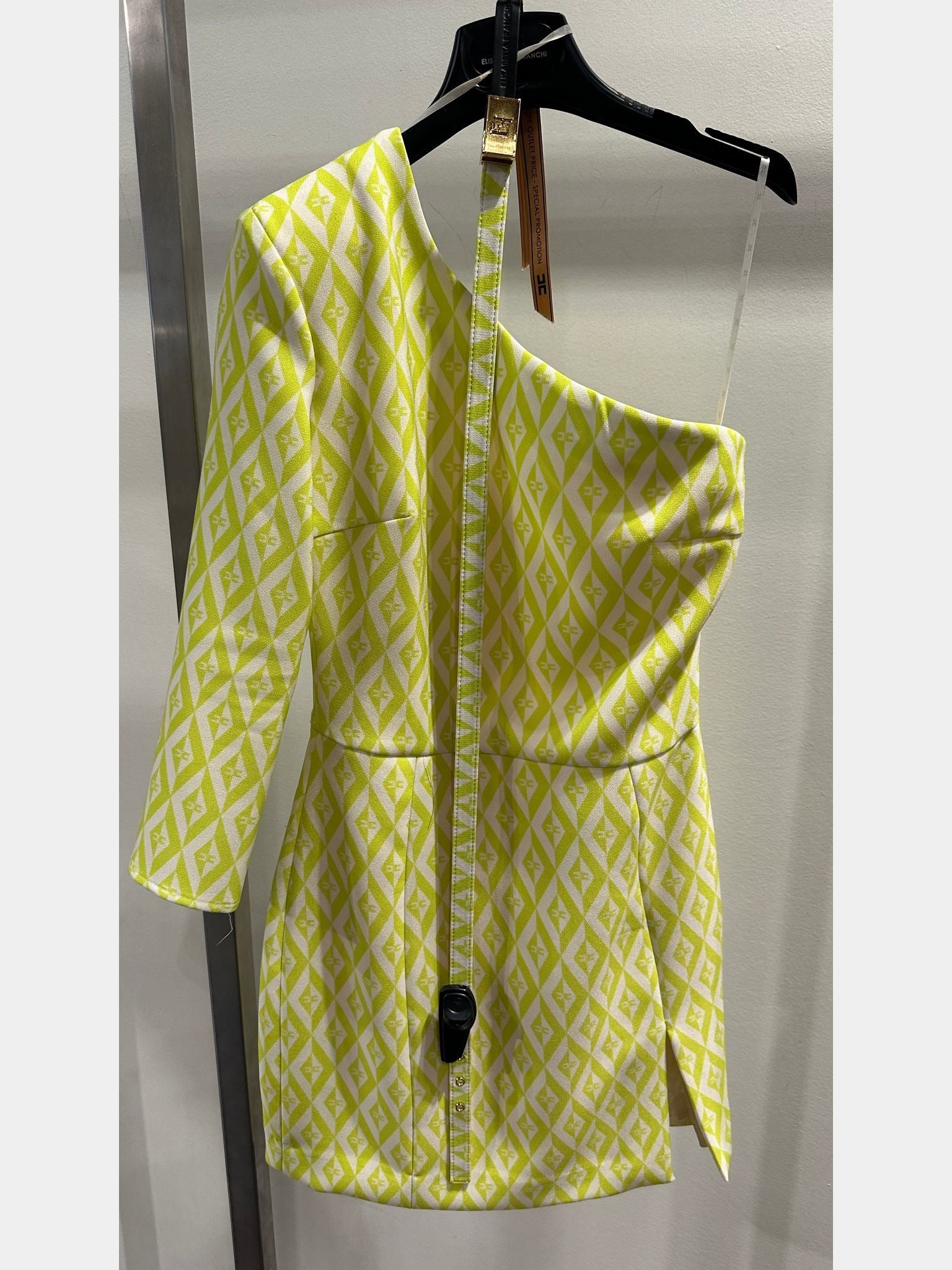 Elisabetta Franchi Lime Fluo/Burro DressElisabetta Franchi