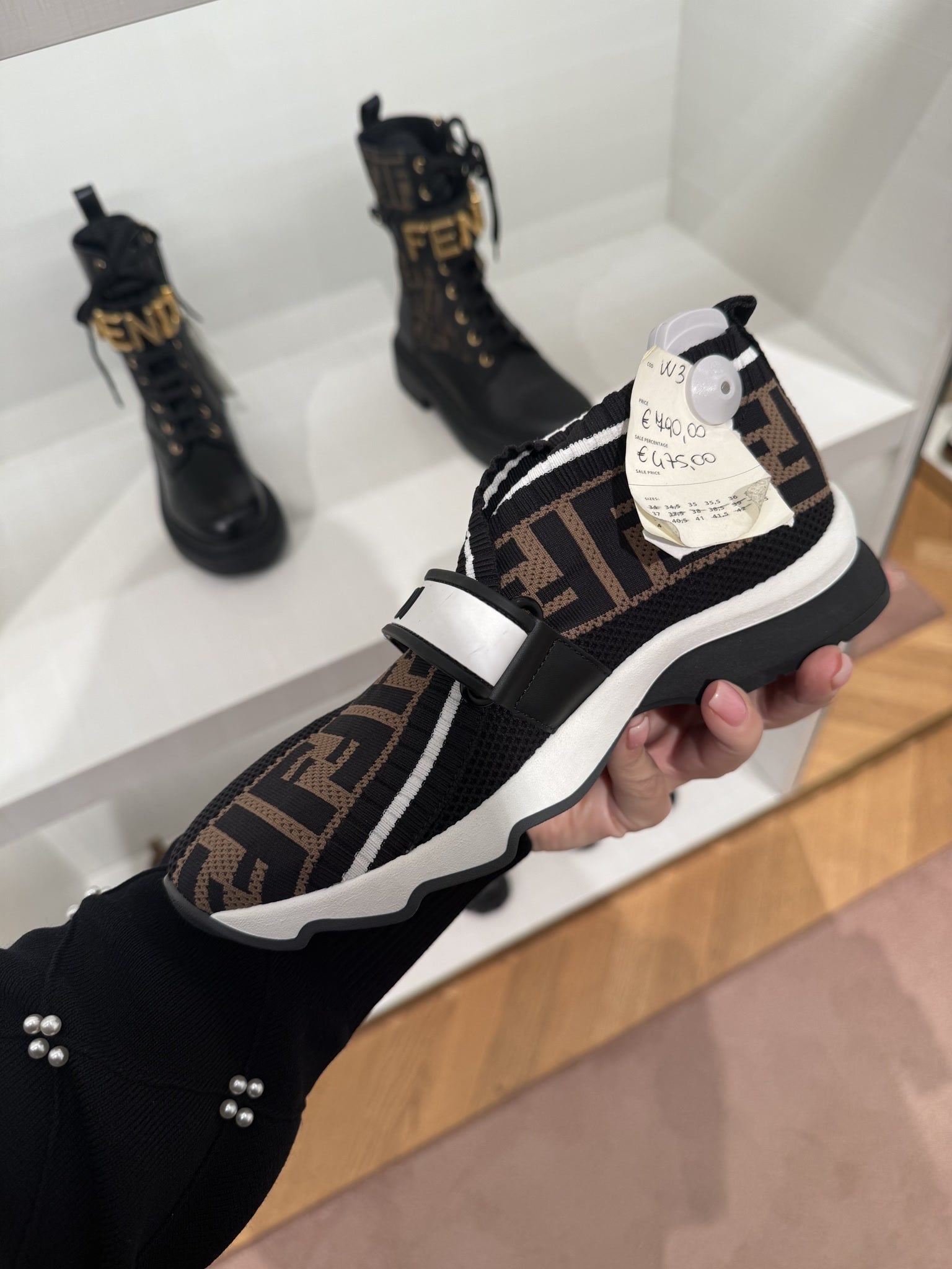 Fendi Stretch Yarn FF Stiff Band Rockoko SneakersFendi