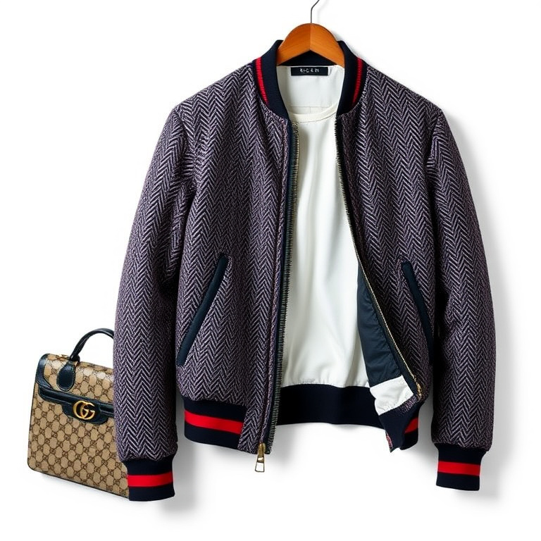 Gucci Tweed Bomber JacketGucci
