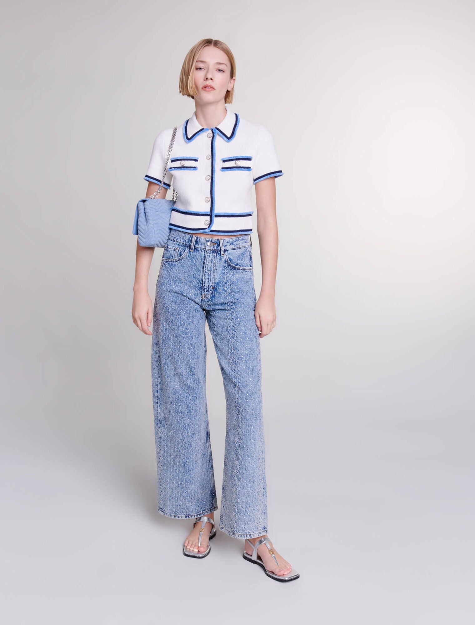Maje Terry Knit CardiganMaje