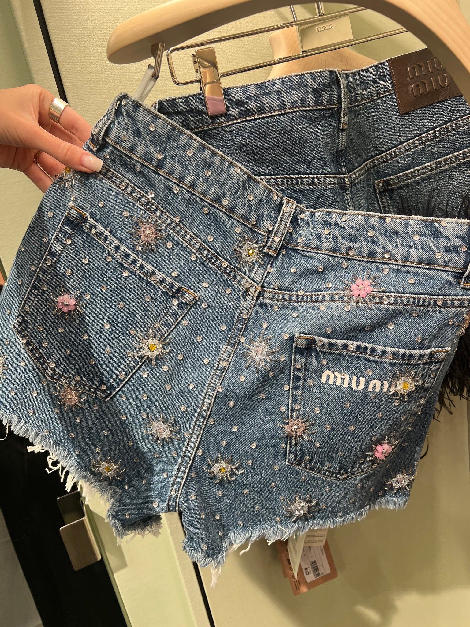 Miu Miu Alone Shorts with flowersMiu Miu