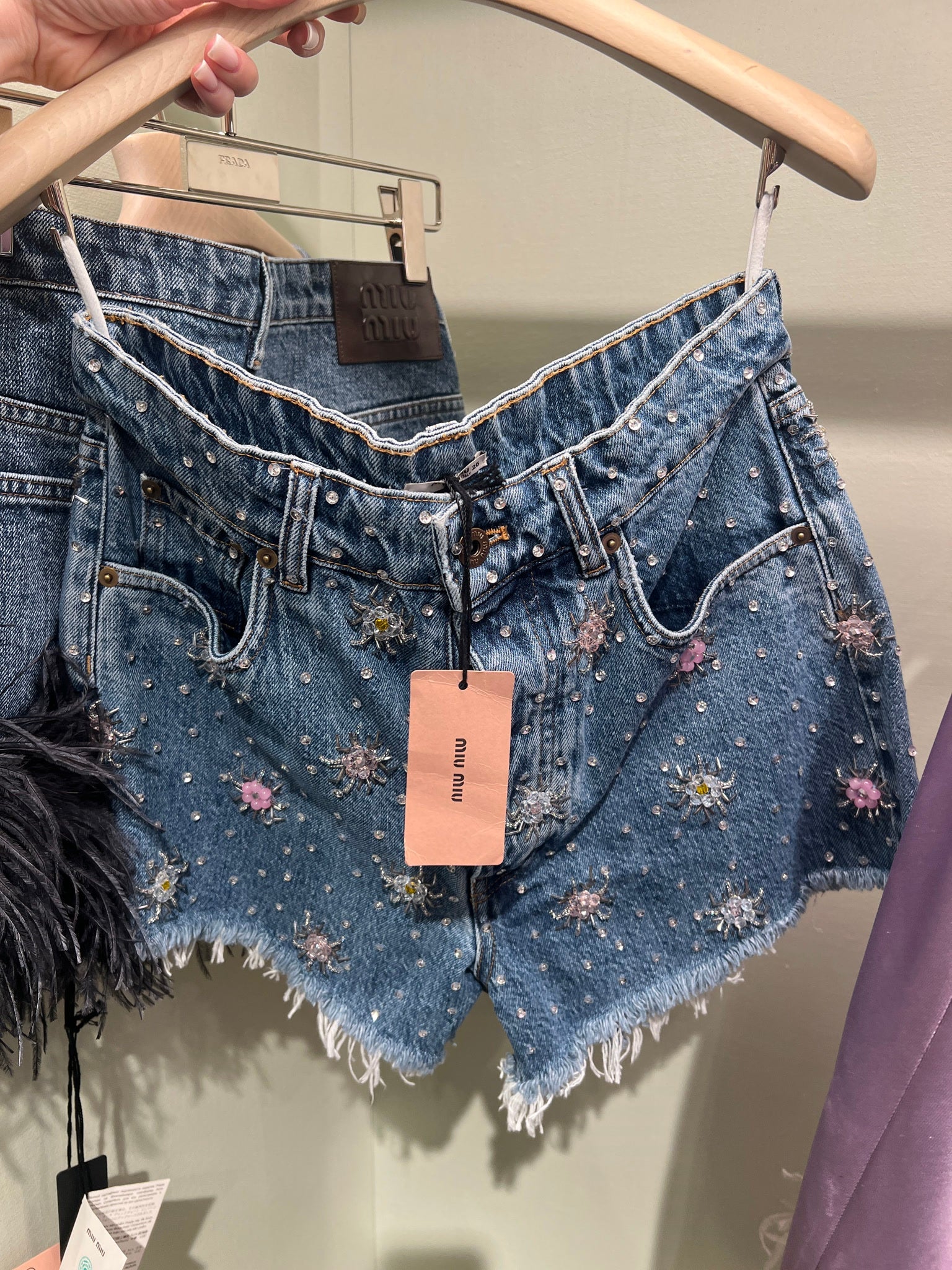 Miu Miu Alone Shorts with flowersMiu Miu