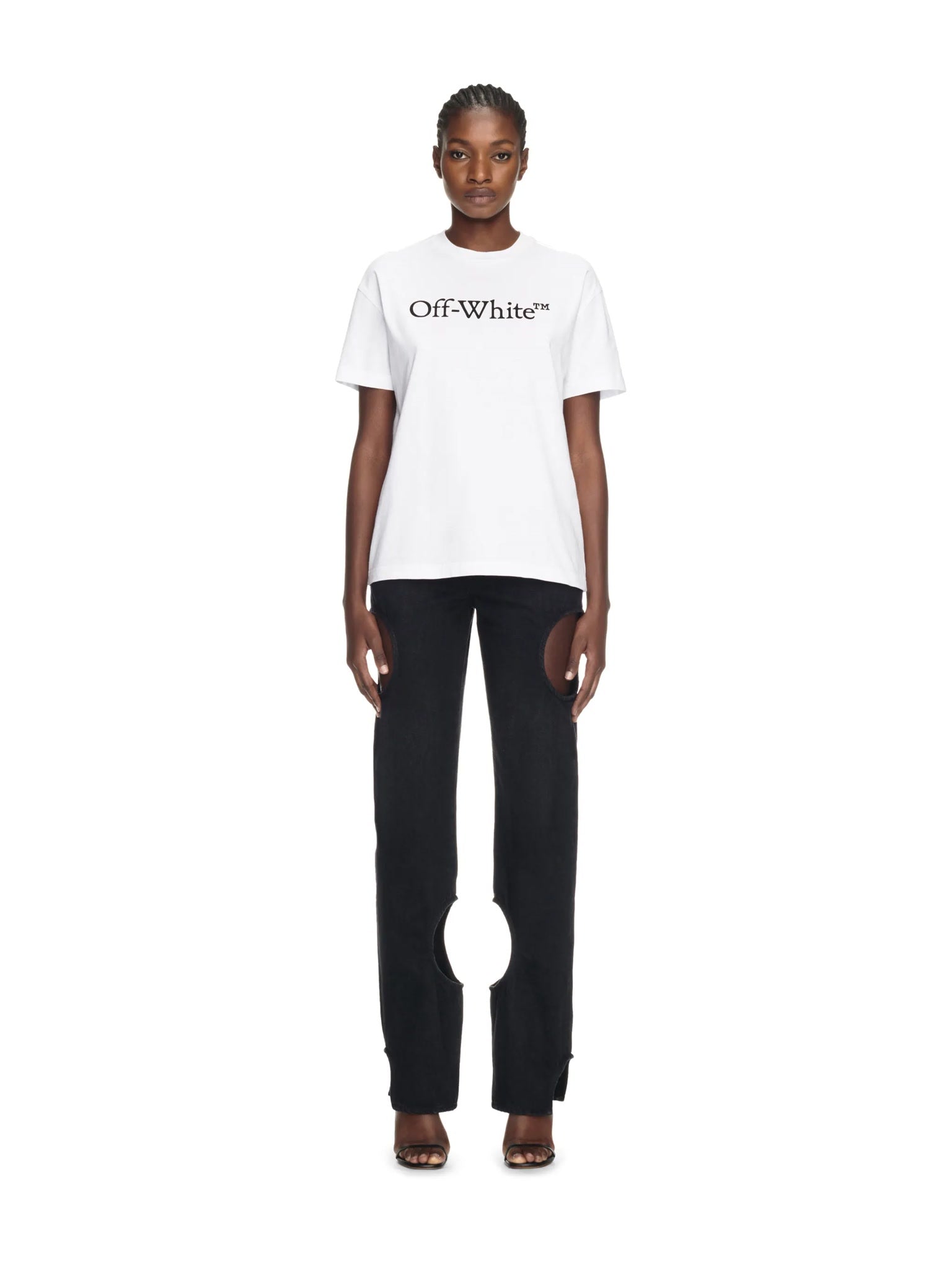 Off - White Big Logo Bookish Casual TeeOff - White