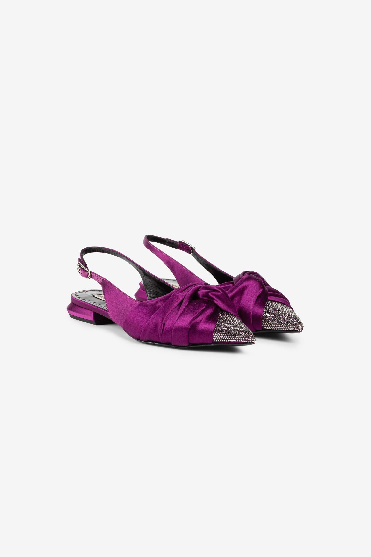Roberto Cavalli Knot - detail crystal - embellished ballerina shoesRoberto Cavalli