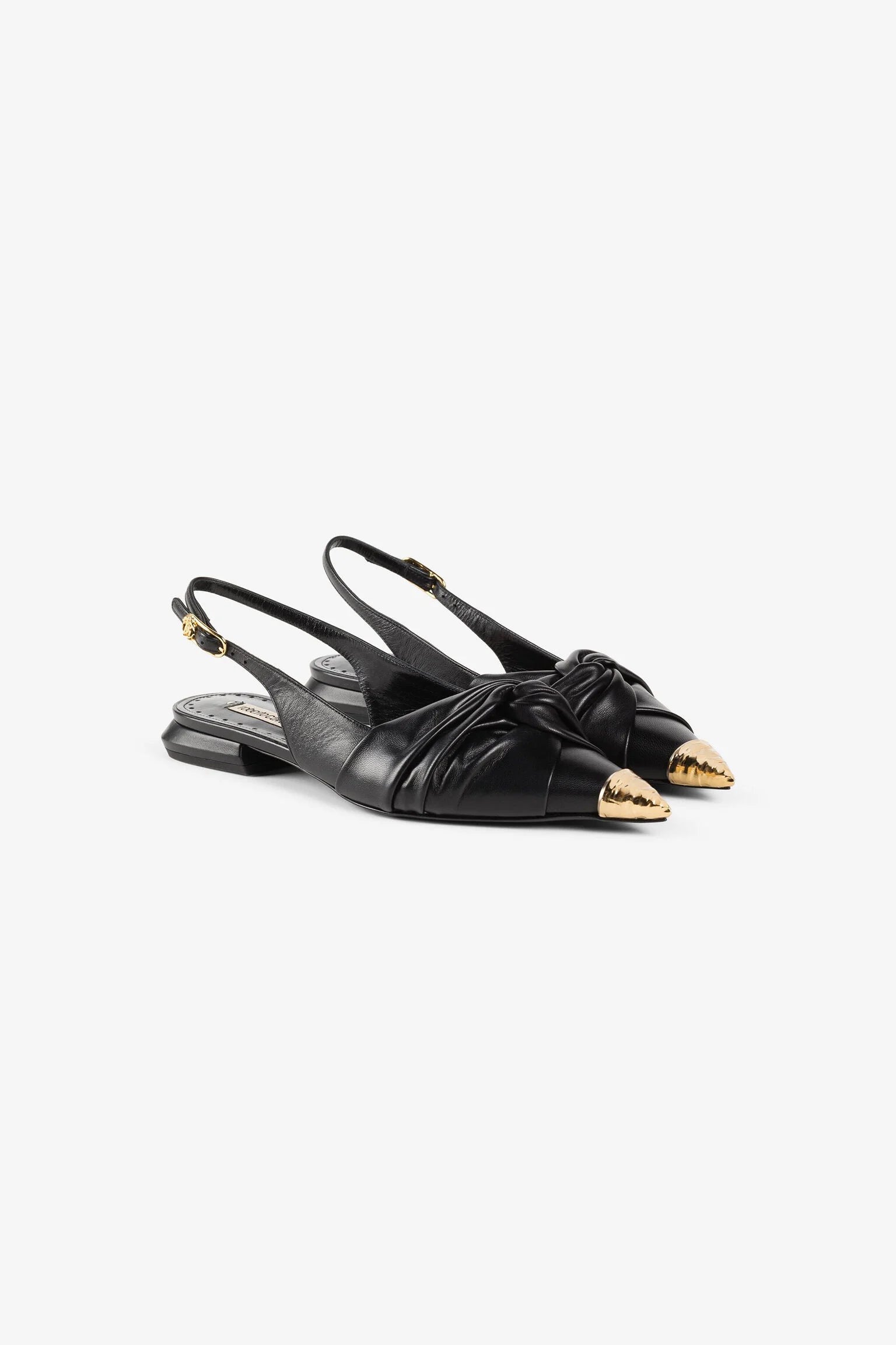 Roberto Cavalli Le Pettegole slingback with decorationRoberto Cavalli