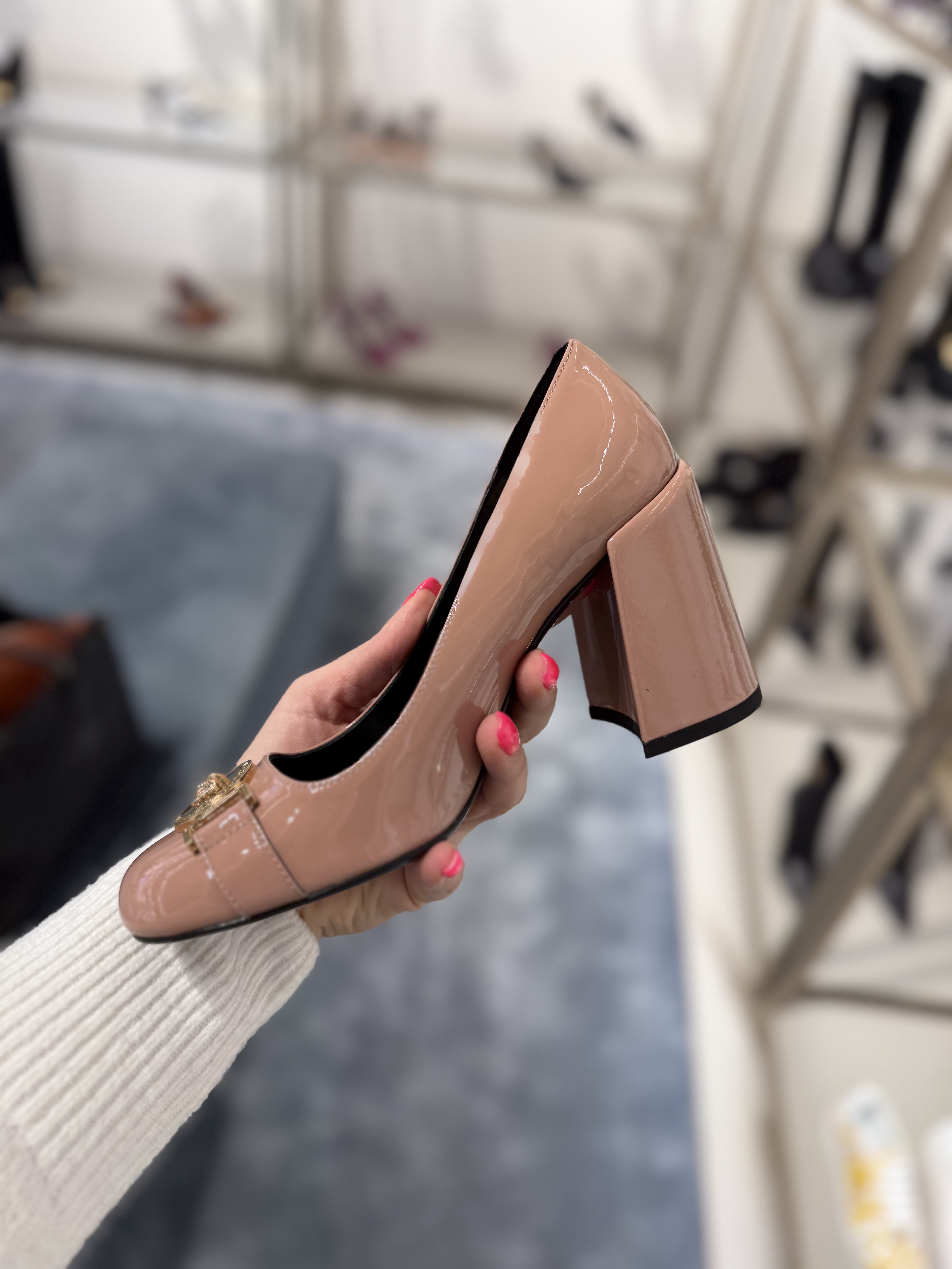 Versace nude pink HeelsVersace